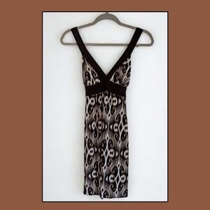 Black and White Patterned Dress